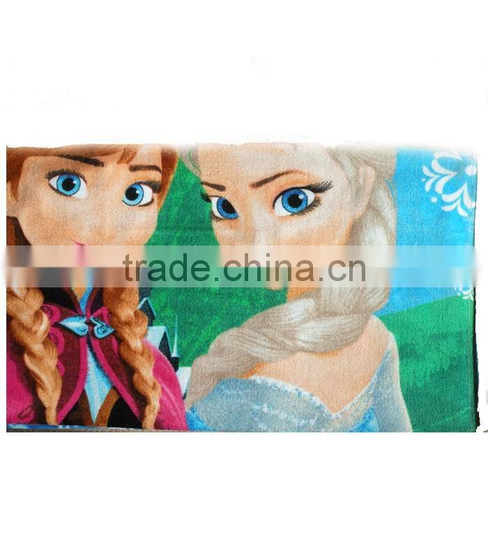 China manufacturer 100 cotton OEM Frozen reactive printing beach blanket towels