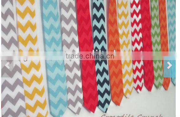 High Quality Baby Boys Chevron Tie Kids Chevron Ties Cheap Price Cotton Ties