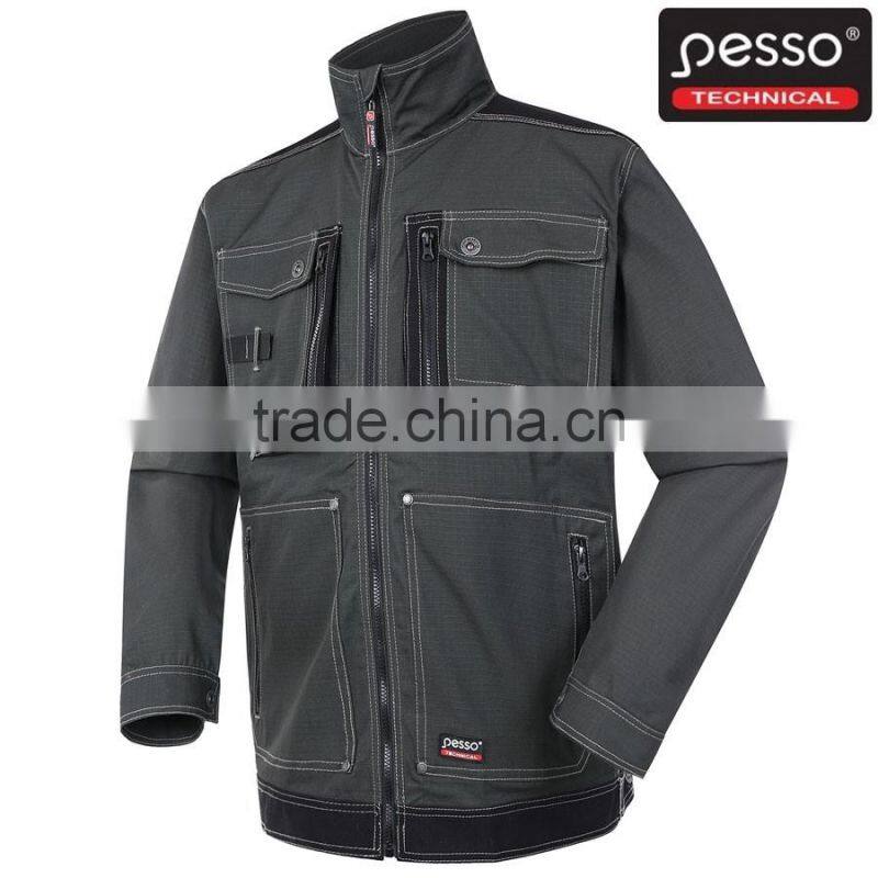 PESSO RIPSTOP 100% cotton chaki workwear bibpants