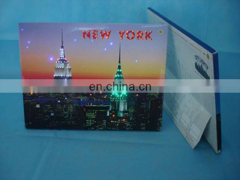 Newly Design Custom LED Lighting Up Paper Photo Frame of Beautiful city pictures