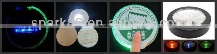 light up coaster,bar coster,flashing led coaster