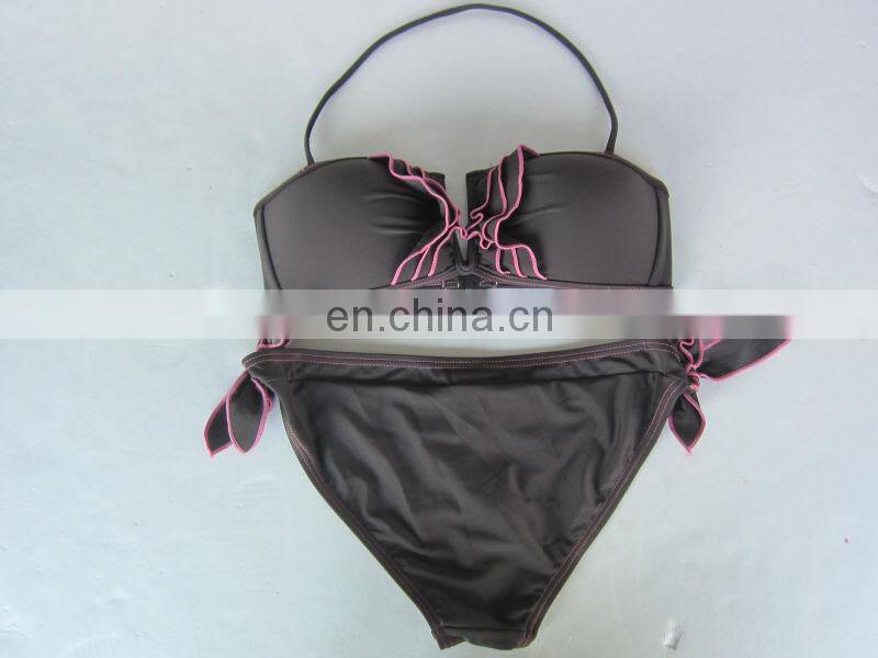 Sexy Grey Lace two pieces swimwear /Bikini