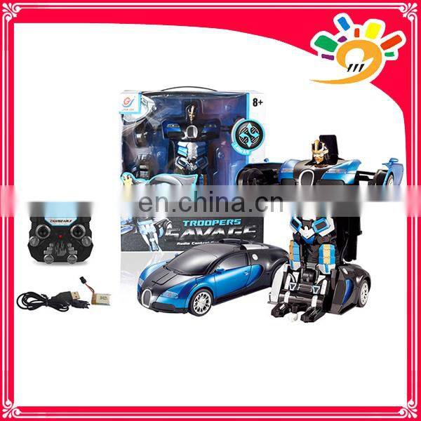 2.4G car transform robot toy Remote control car rc robot