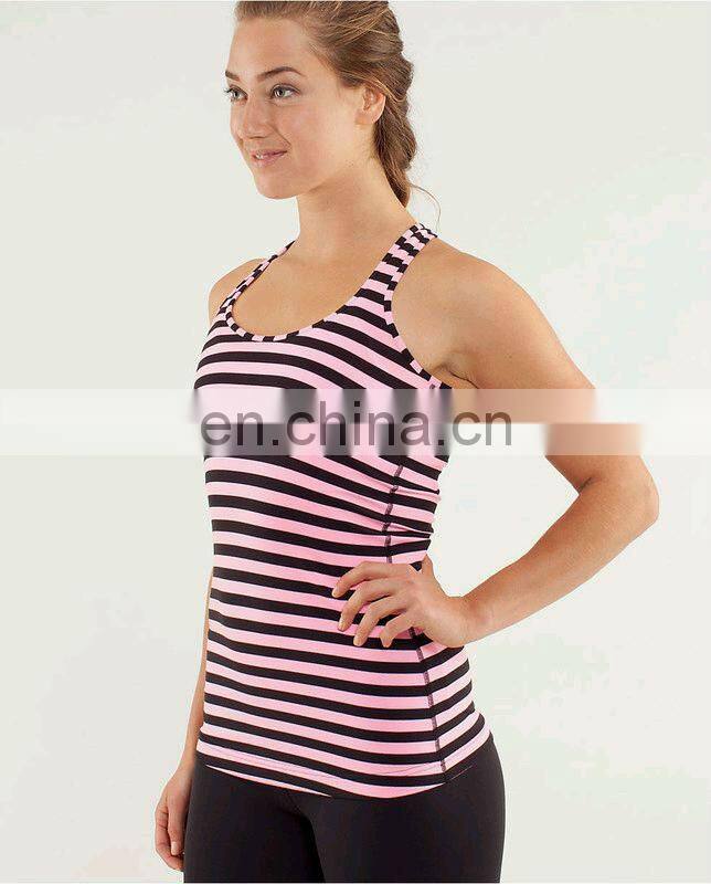 Simple design woman's white gym tops