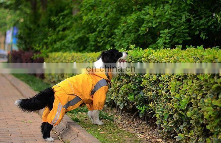 water repellent clear pvc dog rain jacket