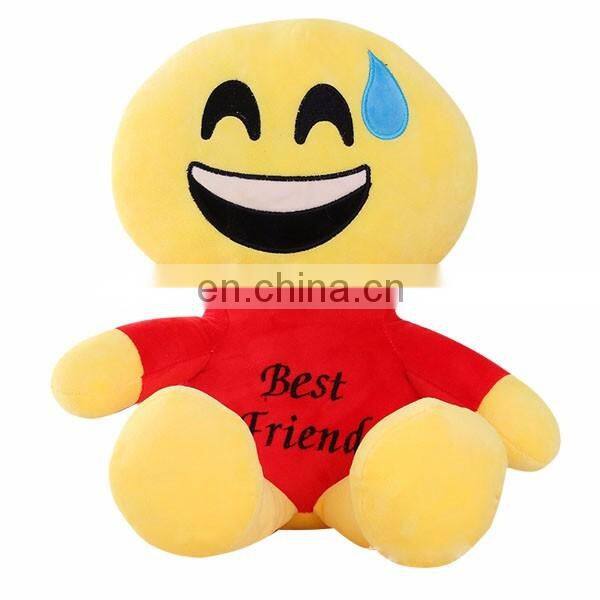 Fashion Wechat Whatsapp Emotion Plush Stuffed Toys OEM Design Emoji Dolls For Kids