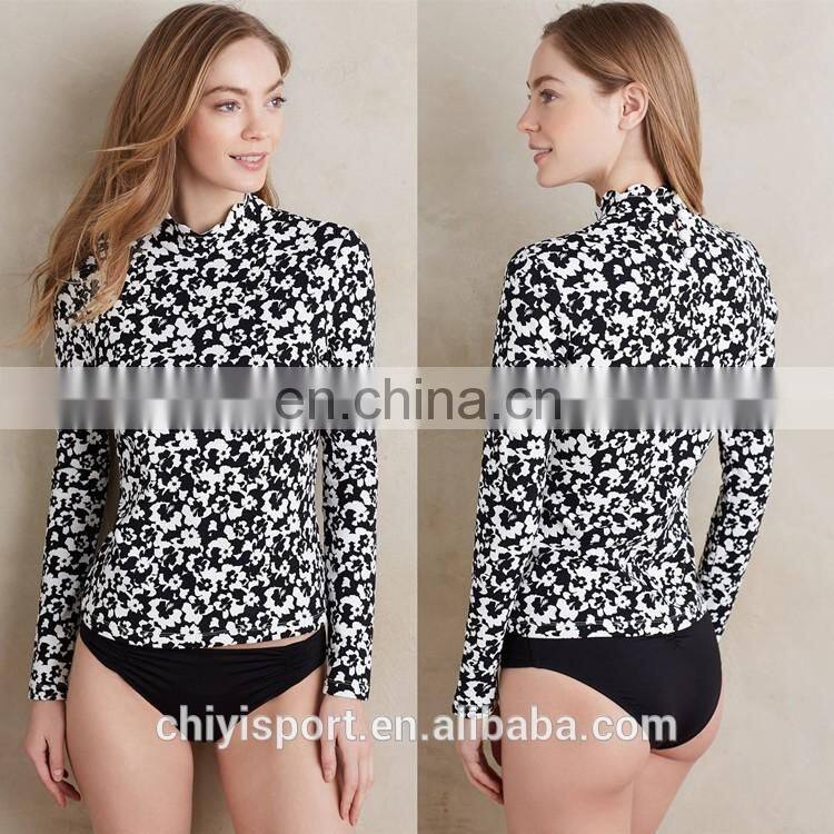 2017 custom printed rashguard, lycra rash guard rashguard for women