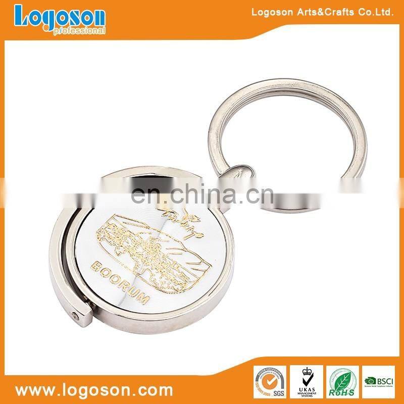 Round Shape High Quality Spinning Keychain
