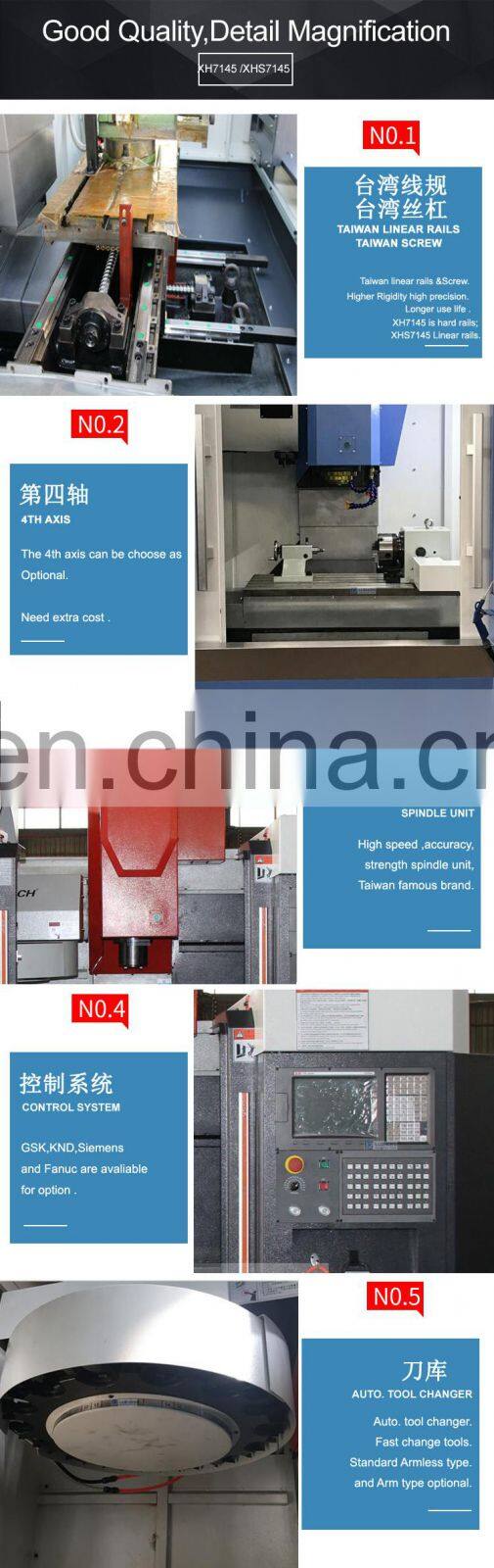 Precision CNC Machine Center XHS7145 VMC Machine Price In India