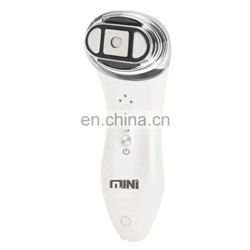 Mini HIFU Facial Machine RF Face Lifting LED Skin Rejuvenation Ultrasonic Device Effects Facial Skin Care Machine