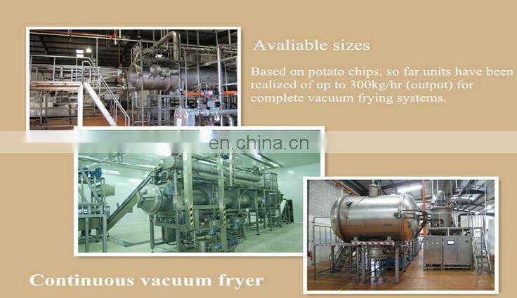 Vacuum fryer for potato sticks, potato chips