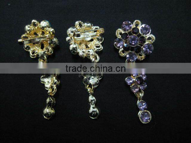 CB067 hot sale beautiful brooches Chain muslim scarf pins