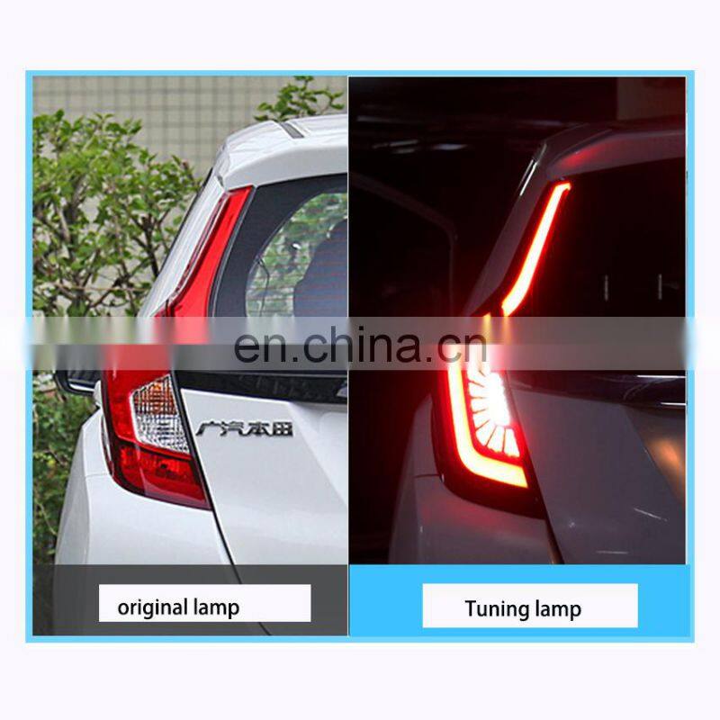 Smoke Color Dynamic Led Tail Lamp for Honda Fit Jazz 2014-2018 LED Back Lamp