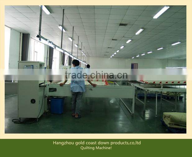 Feather duvet/stripe fabric quilt comforter/hotel bedding set