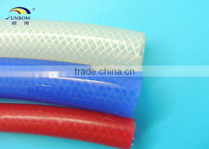 Food Grade Flexible Eco-friendly High Pressure Reinforced Silicone Braided Hose For Machine