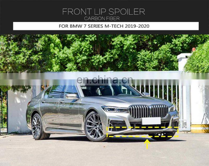 Real carbon fiber G11 G12 front lip for BWM 7 series M-Tech 2019-2020