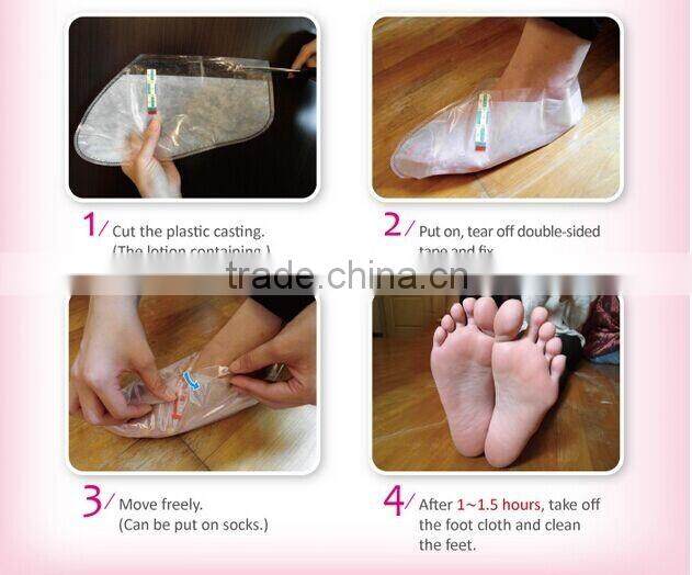 New Natural Silk Herble Collagen Soften Exfoliating Foot Mask