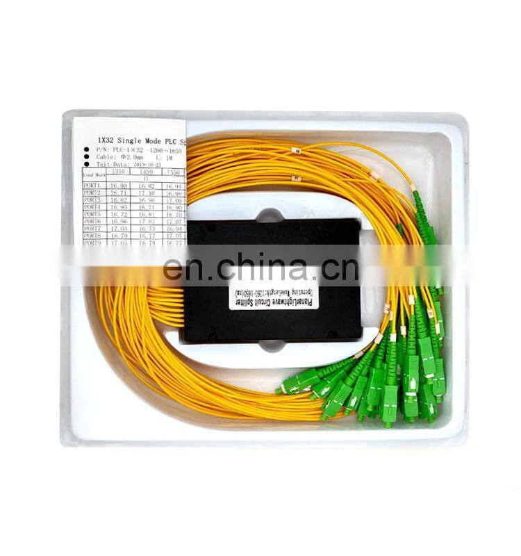 optical fiber plc LGX 1x8 1x32 1x64 abs box price gpon splitter