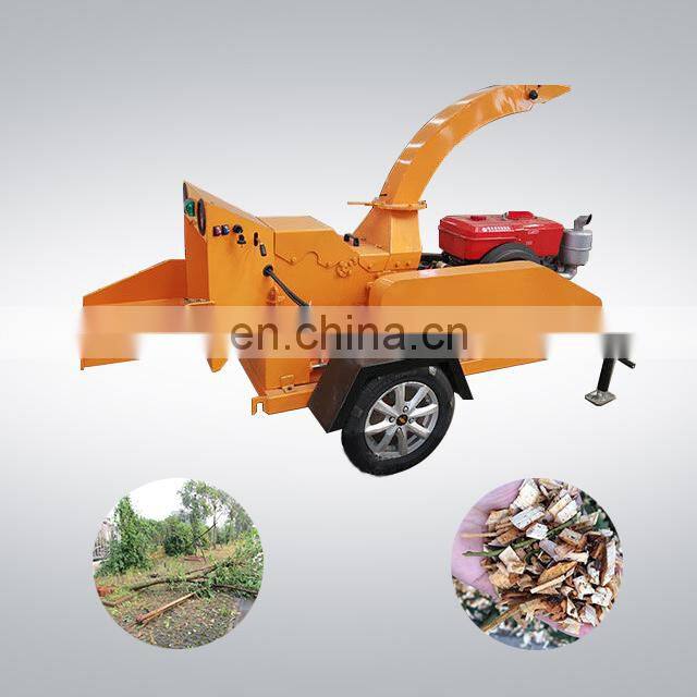 forestry tree log wood cutting machine diesel engine energy saving leaves crusher machinery