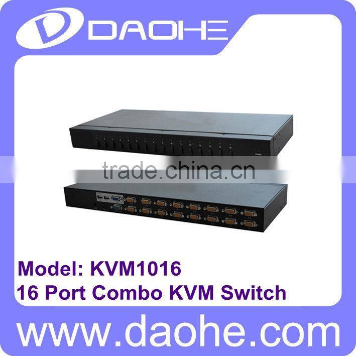 16 port 3 in 1 combo free kvm switch