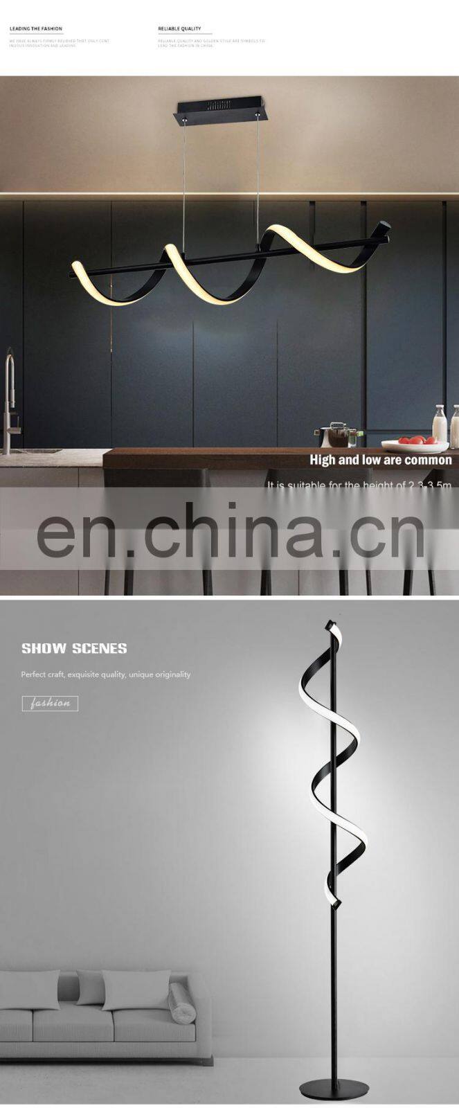 HUAYI High Quality Modern Minimalist 24Watt Floor Lighting Bedroom Led Aluminum Standing Floor Lamp