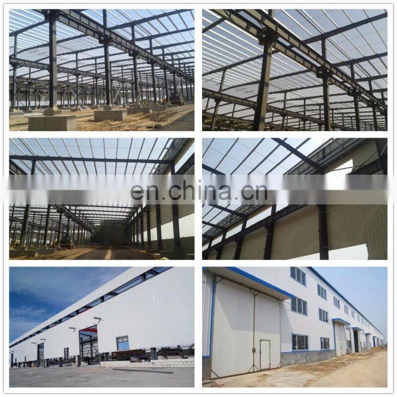 China Large Bay Steel Structures Temporary Warehouse Fabrication