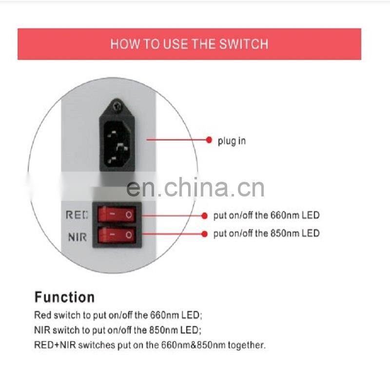 New Pdt Led Infrared Red Light Therapy Near Infrared Light Therapy Lamp Panel 660nm 850nm Infrared Light Therapy Machine