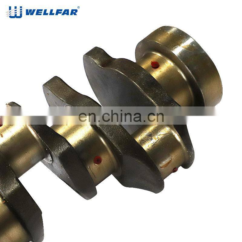 Well-treated Forged Steel Truck Engine Crankshaft for Kamatsu 6D125 6151-31-1110