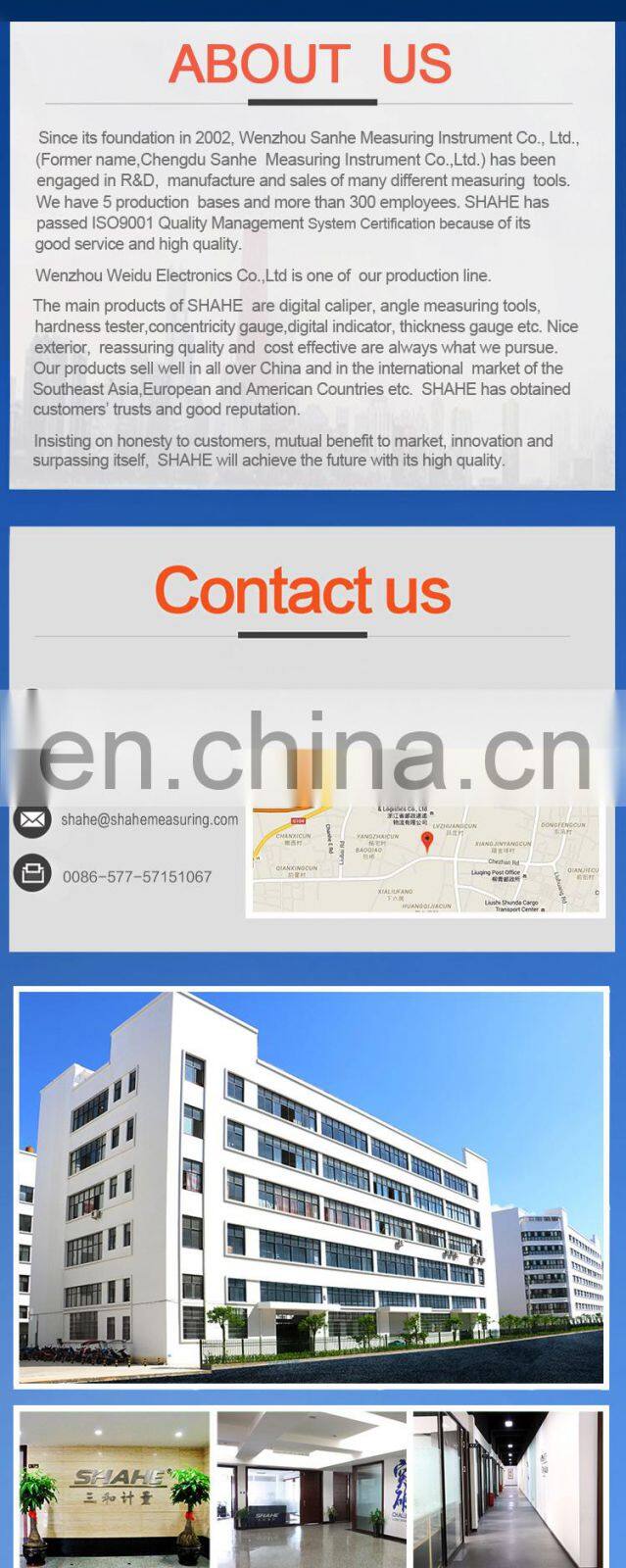 SHAHE 35-50mm 0.01mm Dial indicator Dial Bore Gauge Hole Diameter Dial indicator bore gauge