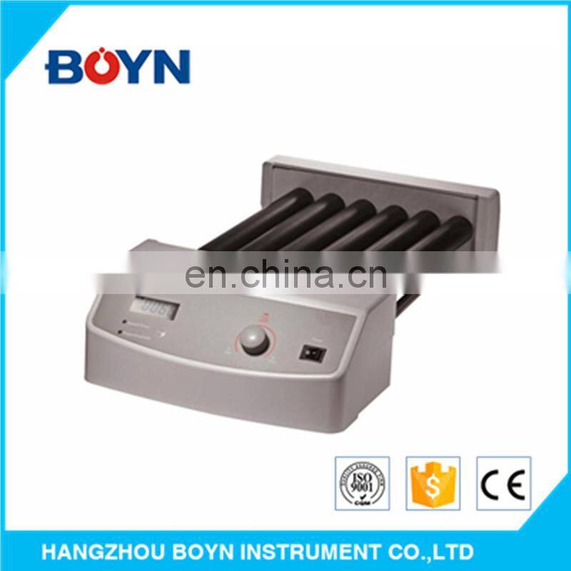 MX-T6-Pro lab LCD Six roller Digital tube roller mixer with small footprint and easy clean