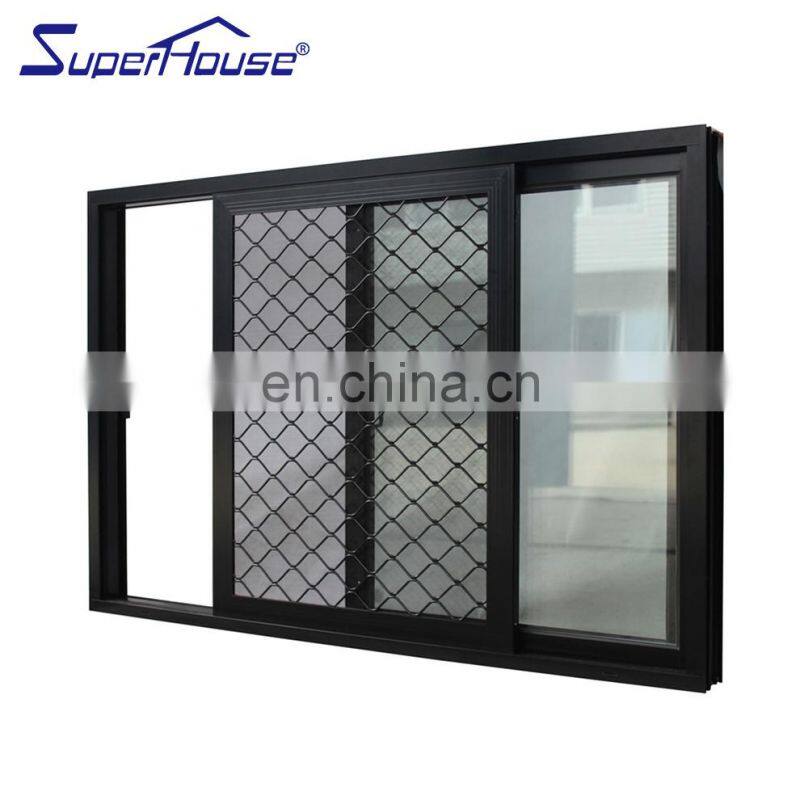 Superhouse Windows And Doors Window Grills Aluminium Aluminum Alloy Horizontal Design For Sliding Windows