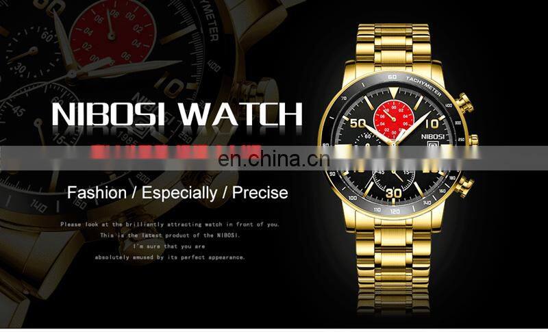 New Arrival NIBOSI Men Watch Top Brand Fashion Watches Relogio Masculino Military Quartz Wrist Watches Hot Clock