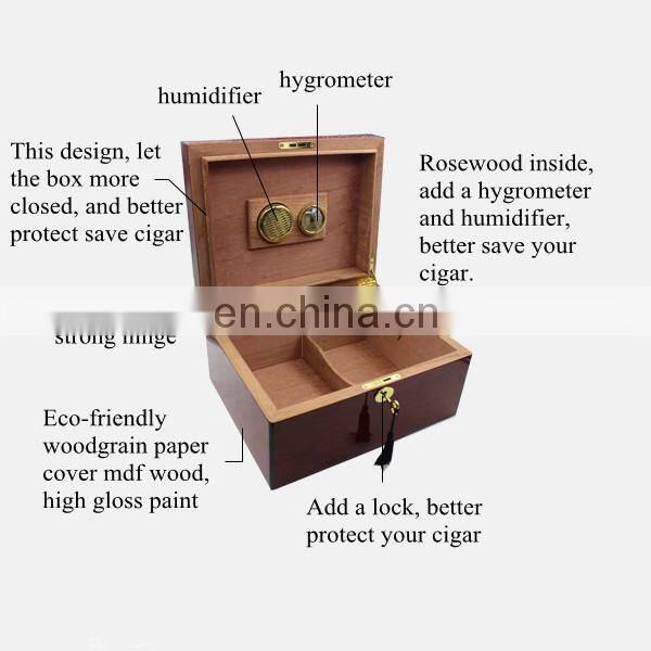 Cigar Case Cherry Humidor Wooden Luxury Storage Travel Cedar Wood Smell Cabinet 100 Counts Cigars Nature Color 200pcs/design