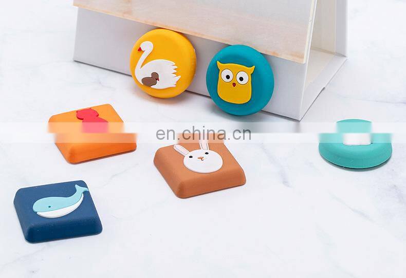 Cartoon Door Stopper Silicone Self Adhesive Wall Protectors Door Handle Bumpers Buffer Guard Stoppers Silencer Crash Pad