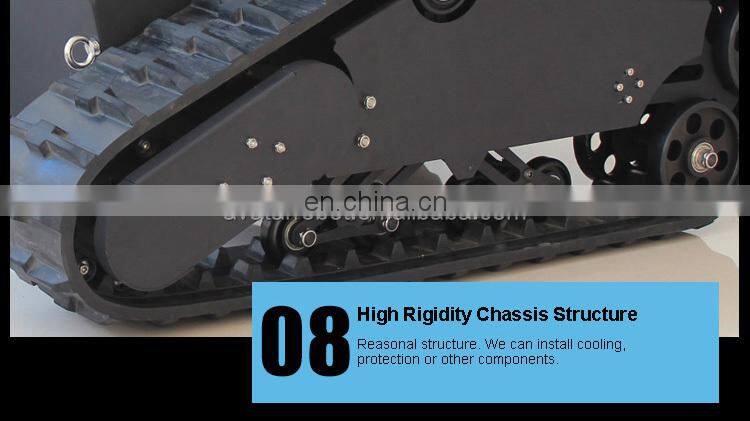 Best selling hot chinese products rover 5 rubber track tank chassis robot mobile car platform robotic wheel