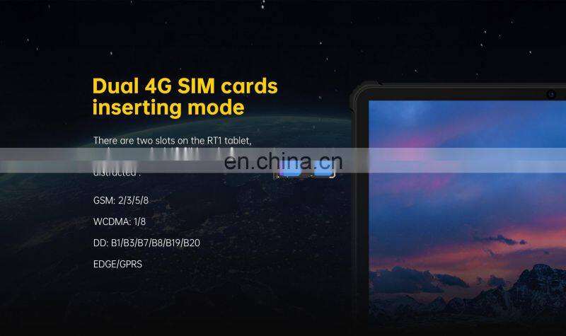 Oukitel RT1 4G Net Rugged Tablet Phone 64GB 10.1 inch Octa Core 16MP Camera 10000mAh Android Tablet