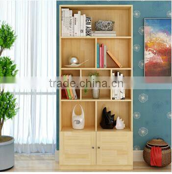 Customize 100% Solid wood ladder shelf furniture, pine wood display book shelf