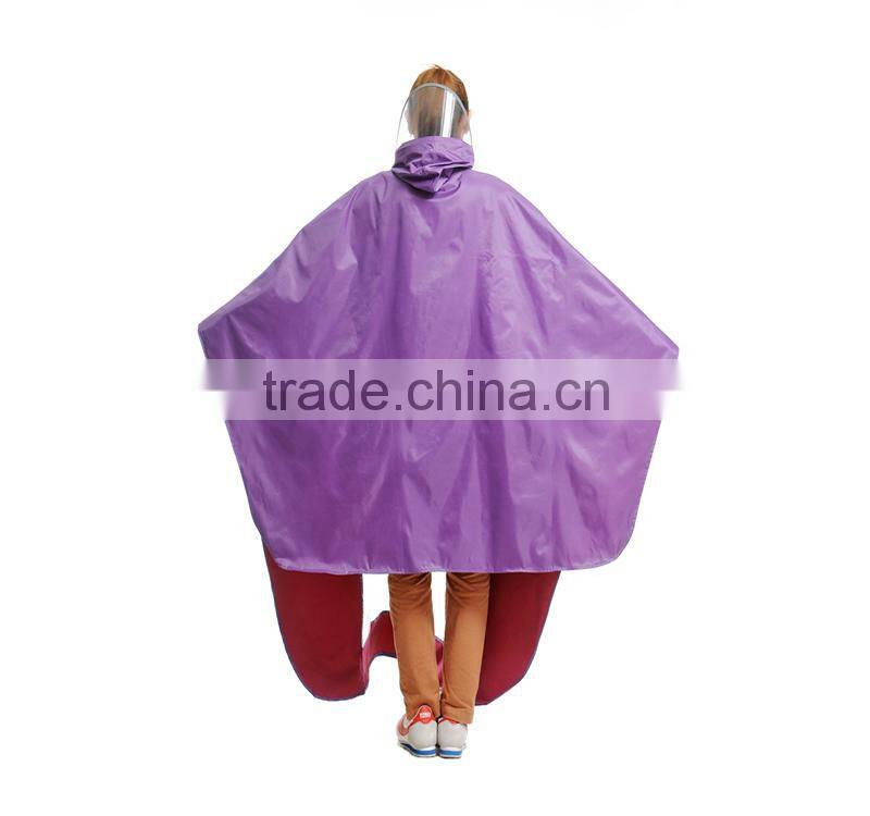 Factory direct sale oxford cycling fashion pvc rainwear