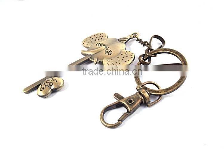 keychain manufacturers in china promotional oem laser logo elephant keychain
