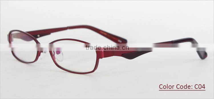 Full-rim metal material newest 2014 latest china eyeglasses optical frame manufacturing china for women