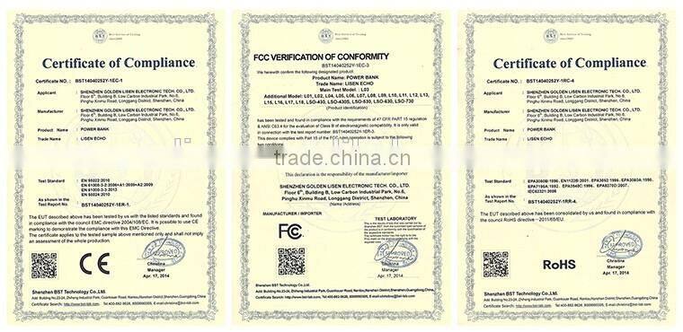 Fashionable acrylic 15000mAh menu stand advertising power bank for restaurant/ cafe / bars