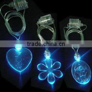 Led flashlight necklace for promotion and advertising