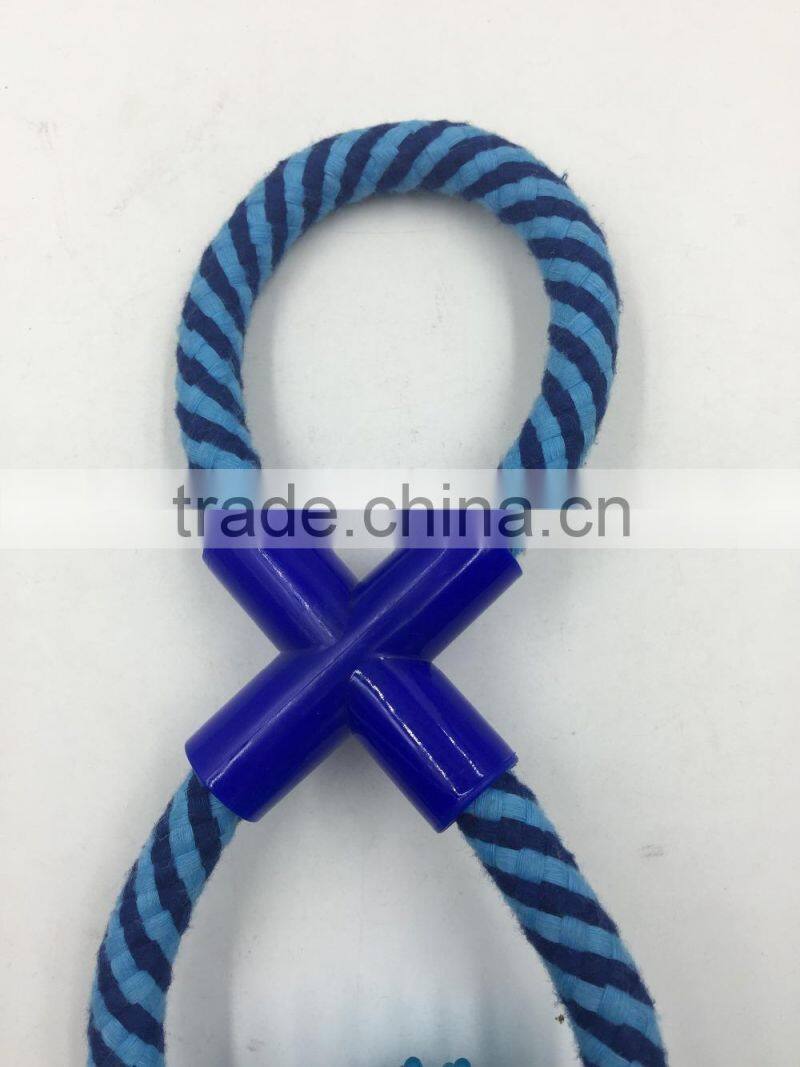 "8" shape crossed pet rope toy ,Pet toys molar tooth,dog chew toy