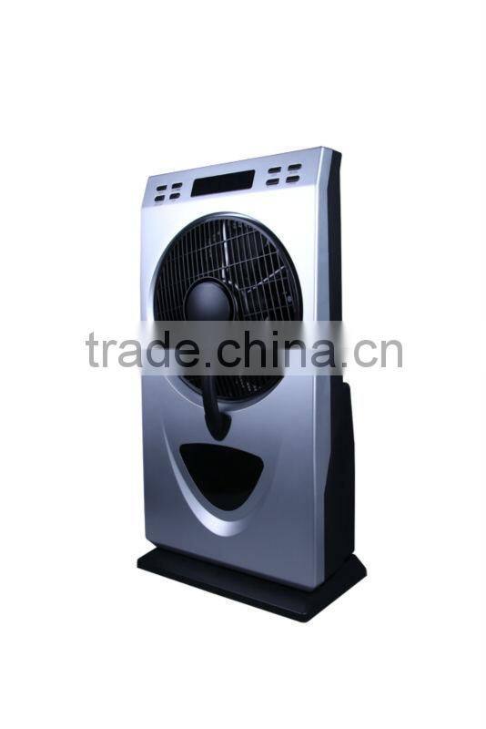 2013 12" new design stand Box fan with humidifier to keep air cooling with CB MF-1201R(sliver color)