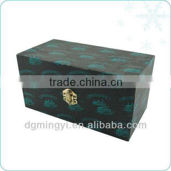 silk fabric grey board box with gift