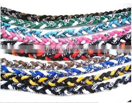 pendant titanium 3 ropes necklaces titanium magnetic balance sport custom necklace