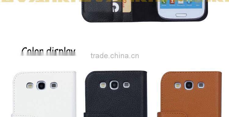 New Product On China Market Popular Flip Leather Case Cover For Samsung Galaxy S3 Folio Cover Leather Case Bags