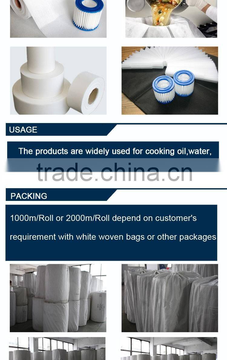 polyester filter nonwoven fabrics material for milk filteration