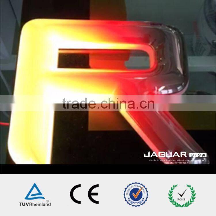 top quality outdoor usage changeable acrylic moving led illuminous letters sign