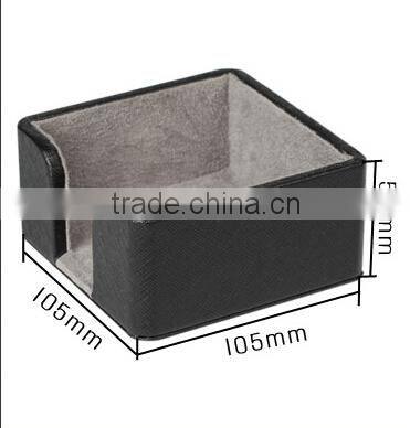 Promotion New High-grade Black Business Office Leather Notepad Box